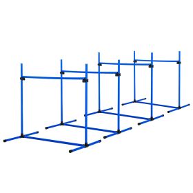 PawHut 4-Piece Dog Agility Jump Kit with Carry Bag