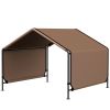 PawHut Portable Dog Tent Water Resistant Brown