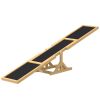 PawHut Wooden Dog Agility Seesaw 70.75L Yellow