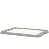 Foldable Dog Litter Box with Pee Pad Holder - 33.9 x 24.4 In Tray, Anti-Slip, Includes 3 Pads, Gray