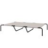 Elevated Dog Bed for Large Breeds Beige 60"L