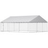 PawHut Large Outdoor Dog Kennel with Waterproof Roof 20x15x8
