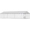 Dog Kennel Outdoor Dog Run Waterproof UV-Resist Cover Lockable Door Adjustable Bowls 20 x 7.5 x 5ft