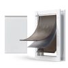 Large Pet Door with Magnetic Flaps and Metal Frame