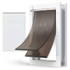 Large Pet Door with Double Magnetic Flaps and Metal Frame
