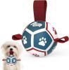 Small Dog Soccer Ball Toy with Strap, 3.5 Inch