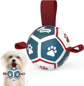 Small Dog Soccer Ball Toy with Strap, 3.5 Inch