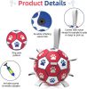 Diman Dog Soccer Ball with Straps, 6 Inch