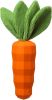 Rubber Carrot Squeaky Dog Chew Toy for Medium Dogs