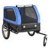 VEVOR Dog Bike Trailer, 88 lb Capacity, Foldable Frame with Quick Release