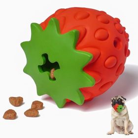 Interactive Rubber Dog Puzzle Toy with Treat Dispenser