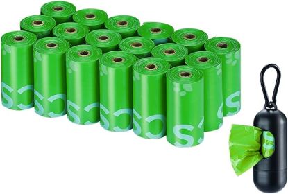 Poop Bags for Dog Waste with Dispenser, Unscented Lime