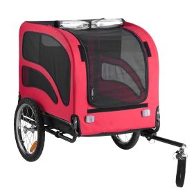 VEVOR Dog Bike Trailer, 100 lb Capacity, Foldable Bicycle Carrier