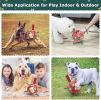 Dog Soccer Balls with Straps, Interactive Tug of War Toys, 8 Inch