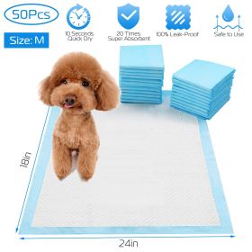 Puppy Training Pee Pads 24 x 18 In - 5-Layer Super Absorbent Disposable Potty Pads for Dogs and Cats, 50 Count