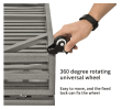 Heavy Duty Dog Crate Large with Lockable Wheels and Dual Doors