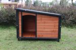 Large Wooden Dog House Outdoor 46 Inches with Waterproof Roof