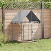 Dog Kennel Silver Galvanized Steel Large Durable Dog Kennel
