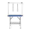 Pet Grooming Table Two Arms with Clamp, 36''x24'' Dog Grooming Station, Foldable Pets Grooming Stand for Medium and Small Dogs