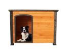 Wooden Dog House with Elevated Feet, Large Weatherproof Kennel