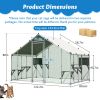 Extra Sturdy 3x2m Outdoor Metal Pet Enclosure with Wood Platform & Waterproof Cover