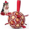 Soccer Ball with Straps Dog Toy, 7 Inch