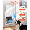 Large Pet Door with Magnetic Flaps and Metal Frame