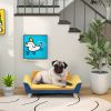 PawHut Small Dog Sofa Bed Orange with Washable Cushion