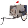 Dog Bike Trailer Folding Pet Carrier with 20 Inch Wheels