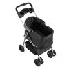 Pet Stroller with Detachable Carrier, 35 lbs Capacity, Foldable