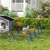 4-Piece Dog Agility Course Set - Adjustable Height Hurdles for Backyard and Indoor Training, with Carry Bag