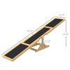 PawHut Wooden Dog Agility Seesaw 70.75L Yellow