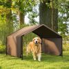 PawHut Portable Dog Tent Water Resistant Brown