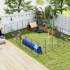 PawHut 24-Panel Dog Playpen, 44.5" H, Customizable Indoor Outdoor