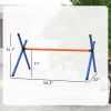 4-Piece Dog Agility Course Set - Adjustable Height Hurdles for Backyard and Indoor Training, with Carry Bag