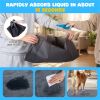 Charcoal Dog Pee Pads 24 x 24 In - 6-Layer Ultra Absorbent Training Pads with Odor Control, 150 Count