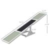 PawHut Dog Agility Seesaw White Wooden Training Equipment