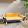 PawHut Small Dog Sofa Bed Orange with Washable Cushion