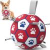 Diman Dog Soccer Ball with Straps, 6 Inch