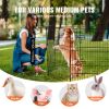 8-Panel Foldable Dog Playpen 30 inches High with Oxford Top Cover