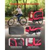 VEVOR Dog Bike Trailer, 100 lb Capacity, Foldable Bicycle Carrier