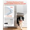 Large Pet Door with Double Magnetic Flaps and Metal Frame