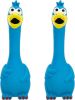 Latex Squeaky Chicken Dog Toy 11 Inch 2-Pack Blue
