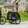 Aosom Medium Dog Bike Trailer with Quick Release Wheels