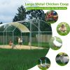 Large Metal Chicken Coop Run with Waterproof Cover