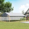 PawHut Large Outdoor Dog Kennel with Waterproof Roof 20x15x8