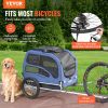Dog Bike Trailer, Supports up to 100 lbs, Pet Cart Bicycle Carrier, Easy Folding Frame with Quick Release Wheels, Universal Bicycle Coupler