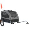 Dog Bike Trailer, Supports up to 88 lbs, Pet Cart Bicycle Carrier, Easy Folding Frame with Quick Release Wheels, Universal Bicycle Coupler, Reflectors