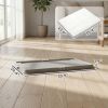 Foldable Dog Litter Box with Pee Pad Holder - 33.9 x 24.4 In Tray, Anti-Slip, Includes 3 Pads, Gray