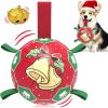 Dog Soccer Balls with Straps, Interactive Tug of War Toys, 8 Inch